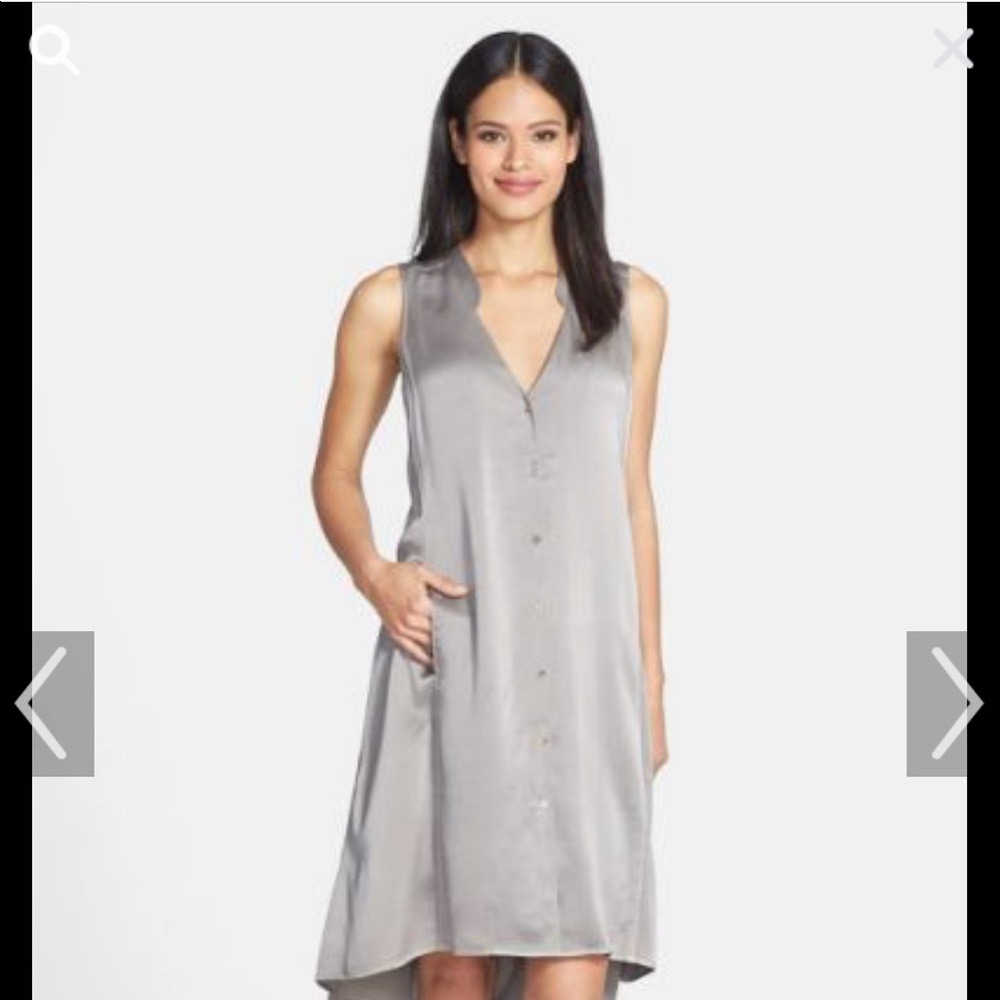 Eileen Fisher Silk VNeck Dress